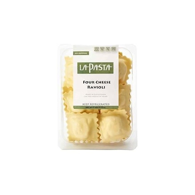 La Pasta Four Cheese Ravioli (Case of 8)