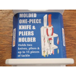 Sea-Dog FISHING PLIERS KNIFE HOLDER 3259251 TOOL LURES FITS 2 KNIVES boat hardware white