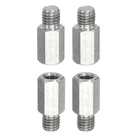 PATIKIL Standoff Screws, 4pcs M10x10mm Male to M8x20mm Female 304 Stainless Steel Thread Reducing Hex Standoff Spacer Screw Nuts Thread Adapters Reducer Extender Conversion Fasteners
