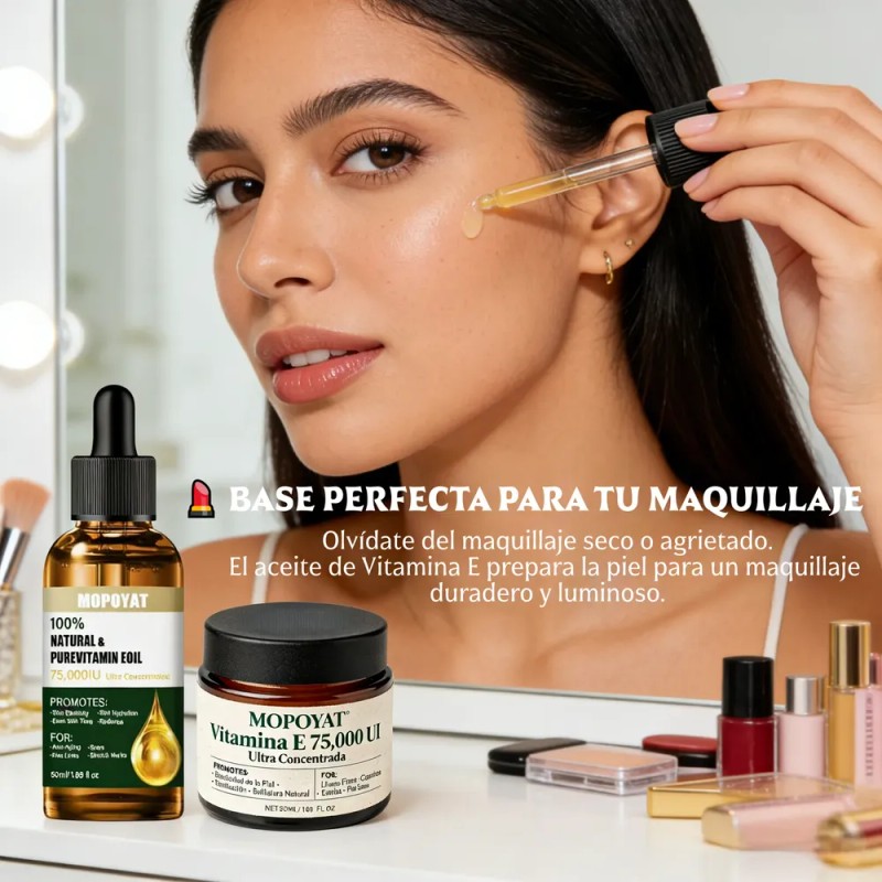 Vitamina E Cara-aceite Que Aclara Manchas+crema Piel Firme