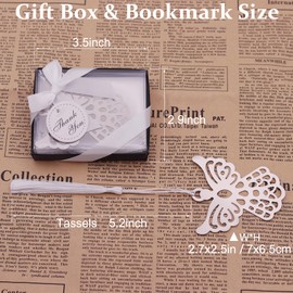 Winrase® Gift Boxed Book Lovers Collection Angel Bookmark Wedding Favor (Set of 12)