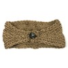Wrapables Winter Warm Thick Cable Knit Headband, Khaki