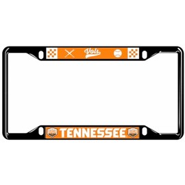 Craftique 2024 National Championships Baseball Tennessee License Plate Frame Vols Black
