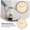FUNOMOCYA Boho Wall Clock Solid Wood Wall Decor Home Decor