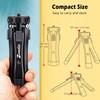 Zeadio Metal Camera Mini Tripod, Adjustable Heights Desktop Vlog Tripod