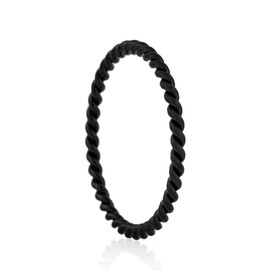 Akitsune Mare Ring | Graceful Design Ring Women Men Stainless Steel Sea Maritime Geometric - Matte Black Silver Gold