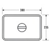 AG 18-8 Stainless Steel Square Bat Lid, 11.8 x 9.3