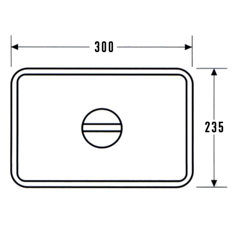 AG 18-8 Stainless Steel Square Bat Lid, 11.8 x 9.3