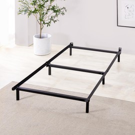 ZINUS Compack Metal Bed Frame, 7 Inch Support Bed Frame for Box Spring and Mattress Set, Black, Twin