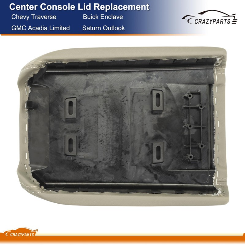 CRAZYPARTS Center Console Lid Fit for 2007-2017 Chevy Traverse, Enclave,