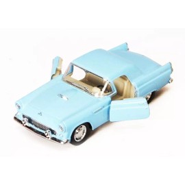 Kinsmart 1955 Ford Thunderbird - Kinsmart 5319D - 1/36 scale Diecast Model Toy Car (Bran - Blue