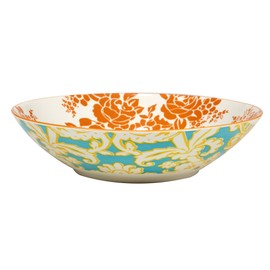 Certified International Damask Floral 9.5" Soup/Cereal Bowls, Set of 4 Assorted Designs,