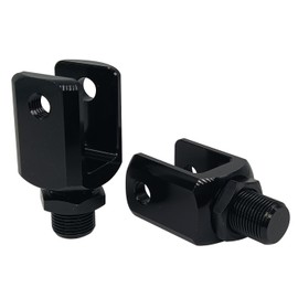 Motorcycle Shocks Absorber U-type Adapters, Powersports Shocks Clevis Pin Assortment Ahock Absorber Accessories Standard Universal Type Split Fork Head (black 21mm)