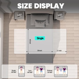 Extra Large 39"X40" Washable Waterproof Bed Pads with Stay-Secure Side Flaps ,Reusable Incontinence Pads for Adults, Babies, Elderly, Leakproof Bed Wetting Pads & Non Slip Bed Pads(White)