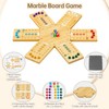 MeMeFen Marble Board Game, Wooden Board Game for 2-6 Players,