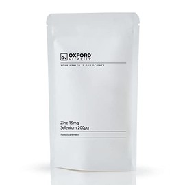 Selenium 200mcg and Zinc 15mg Supplement | Hair Skin and Nails Support | by Oxford Vitality