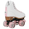 Pacer Comet Hightop Youth Skate with Light Up Wheels White/Pink