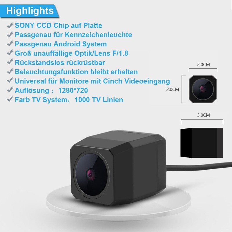 Dynavision Super Starlight pro Definition Vehicle Camera 170 Wide Angle