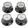 Musiclily Pro Metric Guitar Knobs Top Hat Bell Knobs 2
