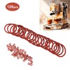 120pcs Coffee Machine O Ring High Temperature Resistance Waterproof Silicone