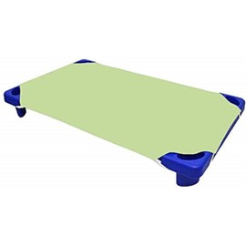 STAR DECOR Daycare/Pre-School Cot Sheet for Todler and Preschool - - with Corner Elastic Loops - Cot Bed Fitted Sheet - Poly Cotton Surface Pack of 12 - (23" W X 40" L) - Sage