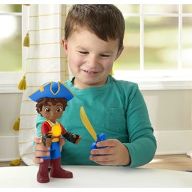 Fisher-Price Preschool Toy Santiago of The Seas Light-Up Talking Santiago, 9-Inch Poseable Pirate Figure for Pretend Play Kids Ages 3+ Years