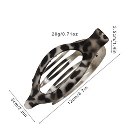 4 PCS Flat Claw Clips for Women, Strong Hold No Slip Barrettes for Thick Thin Hair,Flat Hair Clips, Girls Holiday Gifts (Sanding)