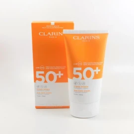 Clarins Sun Care Cream 50+ UVB 5.1oz/ 150 ml *NEW IN BOX*