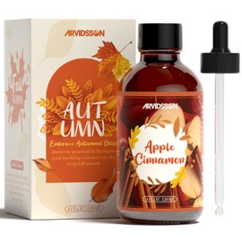 Apple Cinnamon Oil 4 Fl Oz (120ml), ARVIDSSON Fall Essential Oils for Diffusers, Candle Making, Cozy Autumn Fragrance Oils, Gift for Women and Men