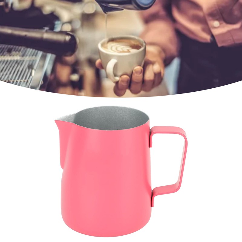 Milk Frothing Pitcher Stainless Steel 380ml Pointed Spout Milk Froth