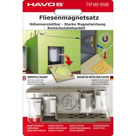 Tile Magnet Set Height Adjustable 8 Pieces for Invisible Closure of Control Openings For Any Tile Format