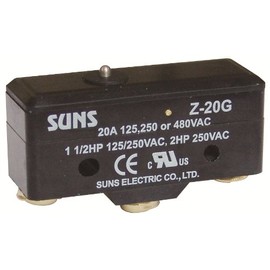 Suns International Z-20G Z-20 Series 20 A Pin Plunger Screw Terminals General Purpose Micro Switch - 1 Item(s)