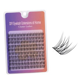 TORMEN Segment Eyelashes, 100 Pieces Segmentation False Eyelashes, Natural and Supple, Can Hold Individual Eyelashes, Can Be Used Repeatedly, DIY Eyelash Extension, 3-5 Segment Cut, Flexible Styling