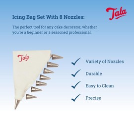 Tala Icing Bag Set with 8 Nozzles