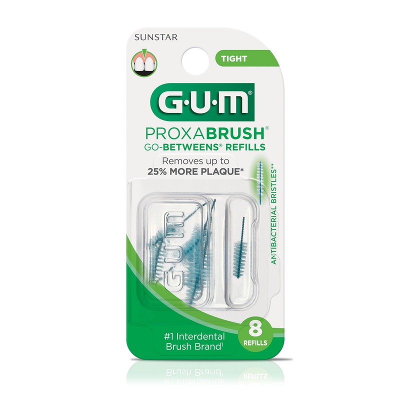 GUM Proxabrush Go-Betweens Refills - Tight - Compatible with GUM
