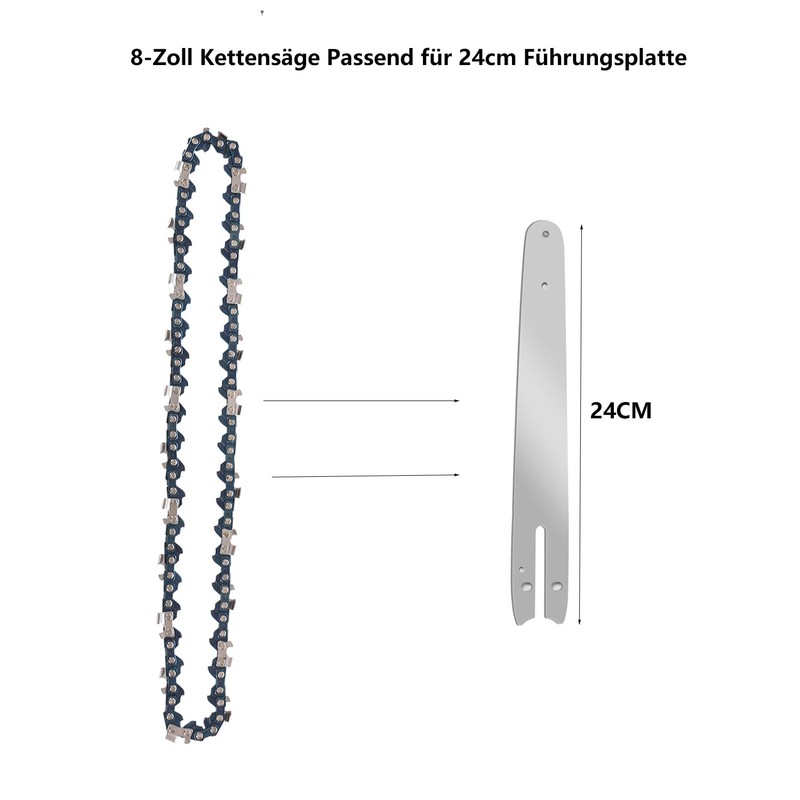 AICOYA 2 x Saw Chains 1/4 Inch 45 Drive Links
