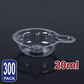 Urine Collection Test Cups, 20 ml 300 pcs, Pregnancy Ovulation Plastic Collect Self-Test Predictors Container Medical pH Tests Strips OPK HPT Specimen Optimum Sensitivity Laboratory Home Cup