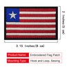 EmWoot 2PCS Africa Liberia Flag Patch Embroidered Morale Patch Military