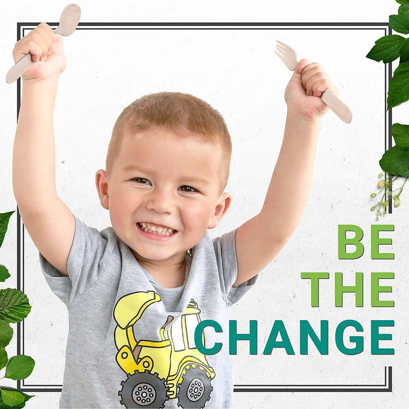 nalAmudhu Disposable Wooden Spoon | Eco Friendly, Biodegradable, Compostable, Eco-Friendly