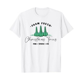 Farm Fresh Christmas Trees Funny RT Nurse Christmas Costume T-Shirt