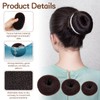GOLRISEN Pack of 35 Bun Makers, Donut Hair Bun Maker