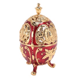 Incense Burner Zinc Alloy Vintage Incense Powder Cone Burner Decoration for Indoor and Home Red