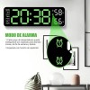 Reloj De Pared Digital Led Con Termómetro, Fecha,alarma