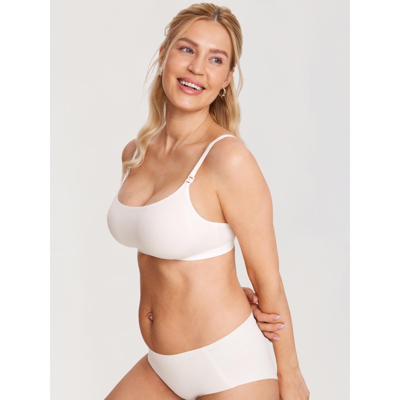MOMANDA Women's Inbarely Nursing Bras Seamless Wireless Support Maternity Bralette