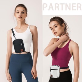 2-Zips Crossbody Bag Sling Purses Trendy,Convertible Multi Position Fanny Back Pack Cross Body Bag for Women/Men, A1-white, Small, Fanny Packs Crossbody Bags With 2-way Zip for Women