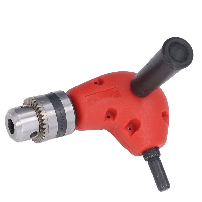 90° Angle Adapter Round Shank 9.5mm Electric Drill Chuck Attachment