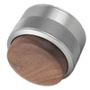 Coffee Distributor Tamper Constant Pressure 304 Stainless Steel Wood Handle