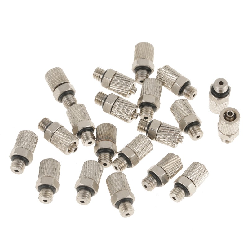 20Pcs M5 4mm Mini Pneumatic Push Air Fitting Straight Male