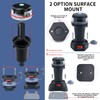 CLGMarine Kayak Battery Portable Navigation LED Lights Multi- Adaptors 3AA