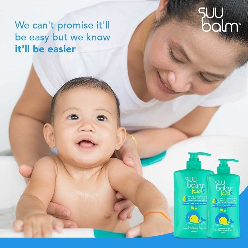 Suu Balm Kids - Soothing Moisturiser Cream Body Wash -